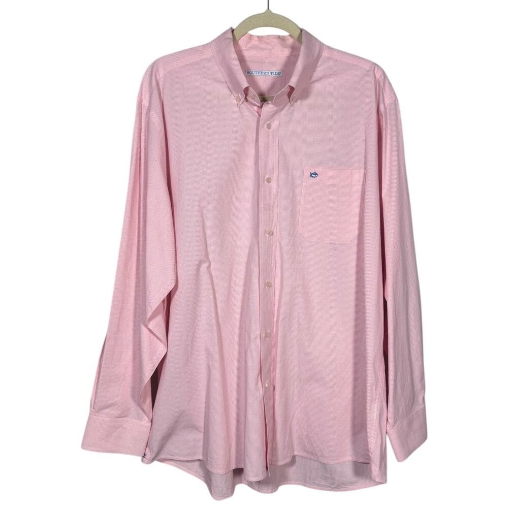 Southern Tide Mens Pink Button-Up - Size XL